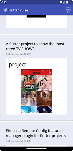Android application Flutter Pulse screenshort