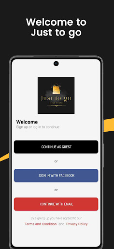 Android application Just To Go screenshort