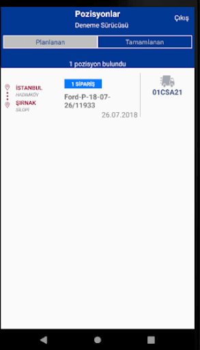 Tarım Kredi Sürücü Uygulaması Screen 2