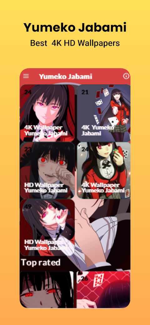 Yumeko Jabami - HD Live anime Wallpapersのおすすめ画像1