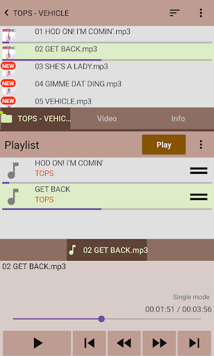 Android application Reel the media player 2 screenshort