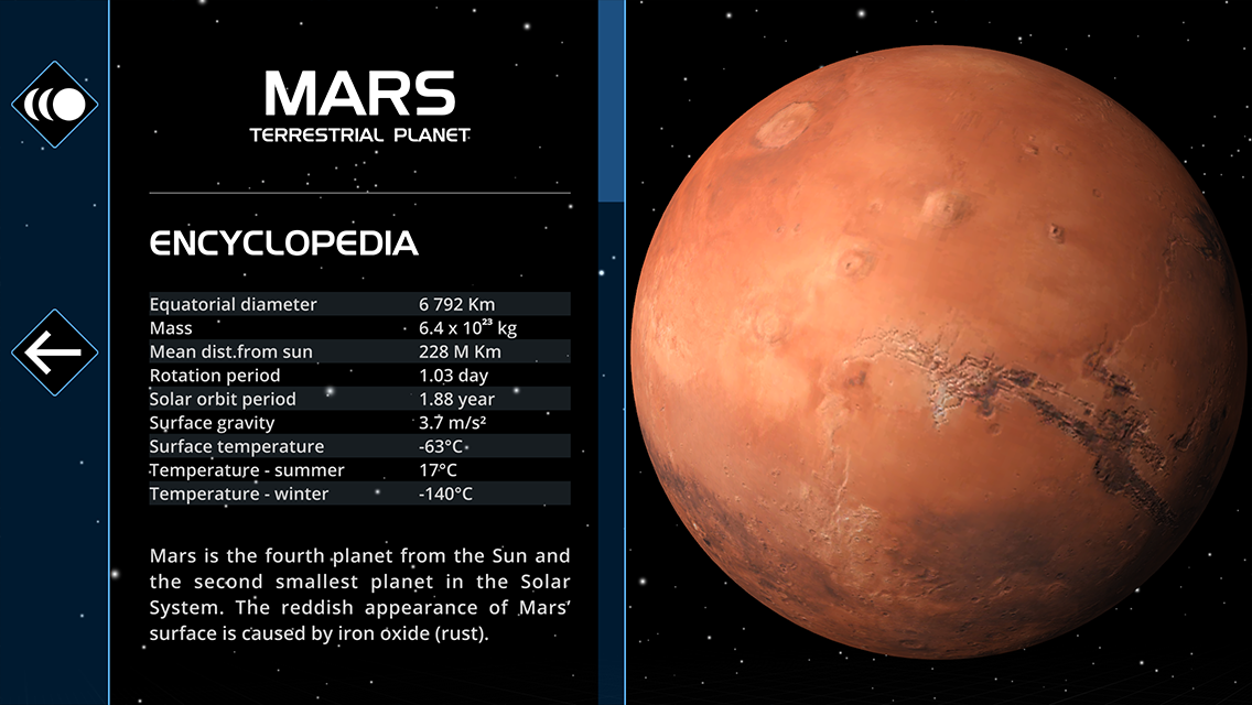 Android application Solar System Scope screenshort