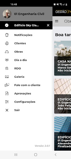 Android application Gestão BNO screenshort