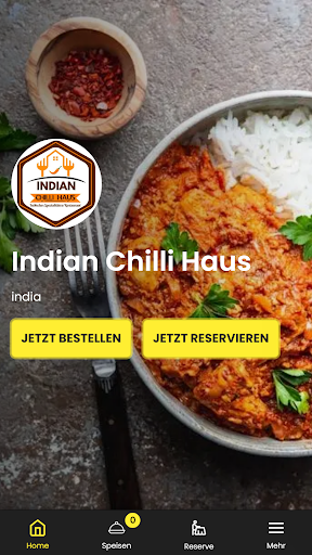 Android application Indian Chilli Haus screenshort