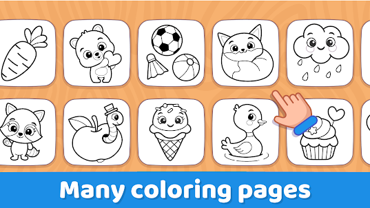 Coloring game for toddlers 1+