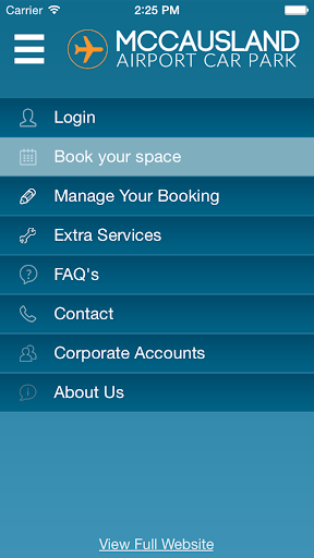 Android application McCausland Airport Car Park screenshort