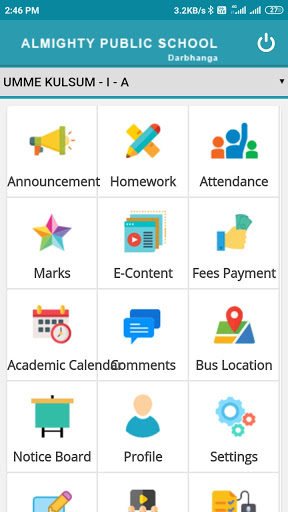 Android application Almighty Public School screenshort