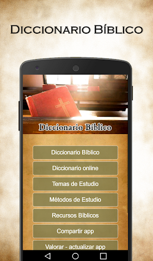 Android application Diccionario Bíblico y Biblia screenshort
