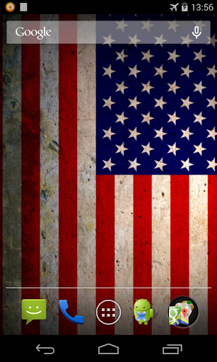 Flag of USA Live Wallpaper Screen 2