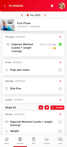 Trainero.com Client App Screen 3