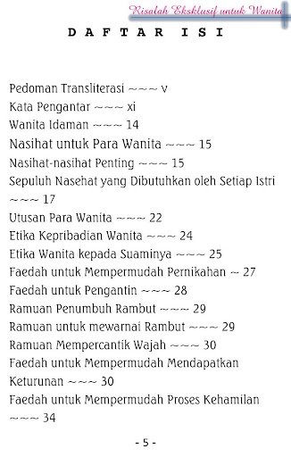 Risalah Eksklusif Untuk Wanita Screen 2
