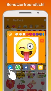 Big Emoji: großes Emoji, Stickers WAStickerApps Screenshot