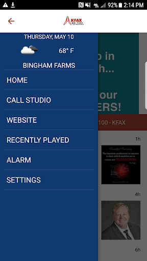 Screenshot of AM1100 KFAX