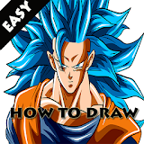 How to Draw : Goku dbz Character icon