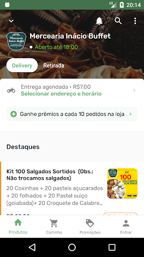 Android application Mercearia Inácio Buffet screenshort
