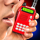 Portable police walkie-talkie joke game icon