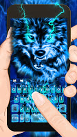 screenshot of Lightning Wolf Keyboard Theme
