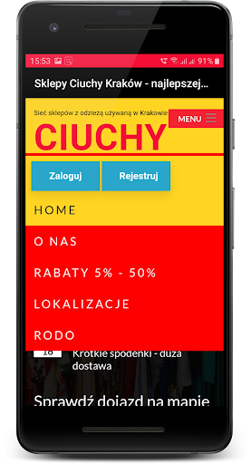 ciuchykrakow.pl Screenshot 2 - AppWisp.com