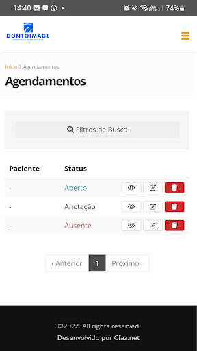Odontoimagem Radiologia Screen 2