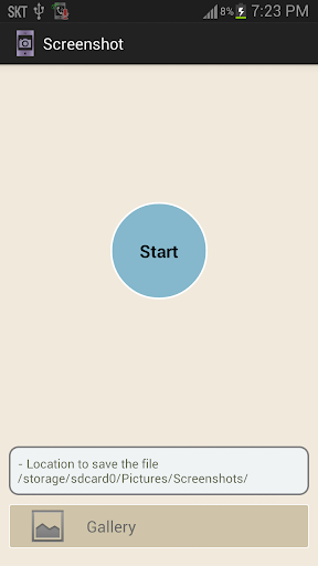 Android application Screenshot screenshort