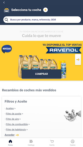 Android application Endado - Recambios de coche screenshort