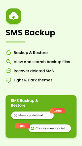 Android application SMS Backup Restore screenshort