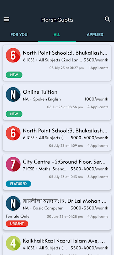 ClassEra Tutors Screen 2