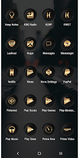 Raid Gold Black Icon Pack Captura de pantalla