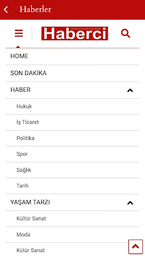 Android application Haberci Gazete screenshort