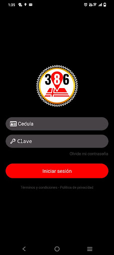 Android application Taxi #386 Conductor screenshort