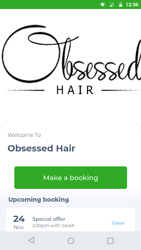 Android application Obsessed Hair screenshort