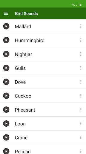 Android application Birds Calls Sounds & Ringtones screenshort