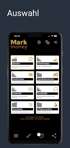 Android application Finanzrechner - MarkMoney3 screenshort