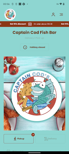 Android application Captain Cod Fish Bar screenshort