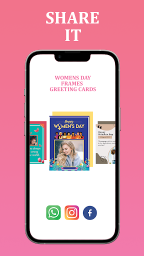 Womens day greeting frame card Screen 3