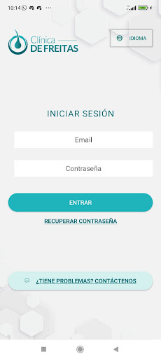 Android application Clínica De Freitas screenshort