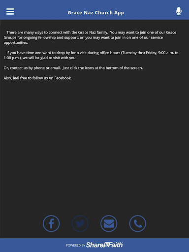 Grace Naz Church App
