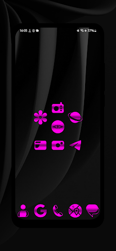 Screenshot of Pink Fused Metal Icon Pack