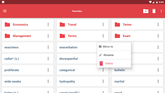 Webster's Thesaurus Capture d'écran