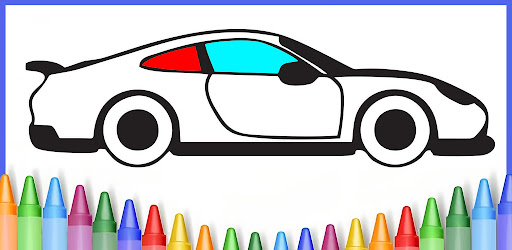 Car colouring and drawing game