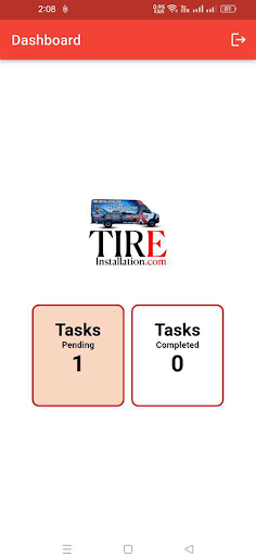 Tire Installation Driver Screen 2