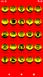Yellow Icon Pack Style 3