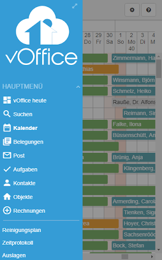 Android application vOffice screenshort