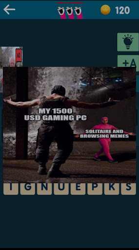 Android application Guess the MEME screenshort