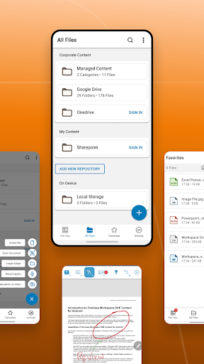 Screenshot of Content - Workspace ONE