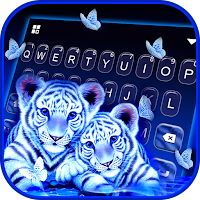 Фон клавиатуры Neon Tiger Cubs