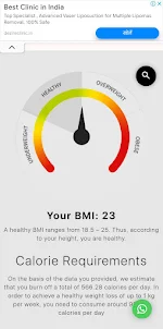 Svasth Bharat, BMI Checker App