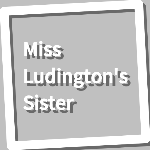 Book, Miss Ludingtons Sister logo
