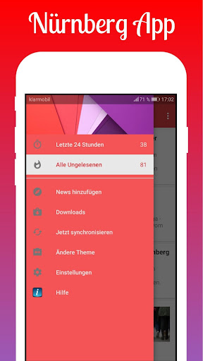 Android application Nürnberg Nachrichten screenshort