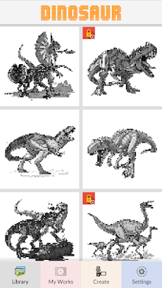 Dinosaur - Pixel Artのおすすめ画像1